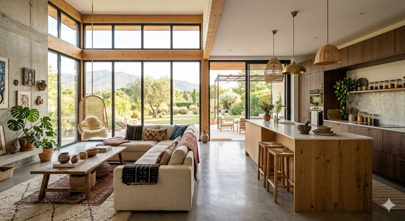 Maison contemporaine à toit plat, vue 4